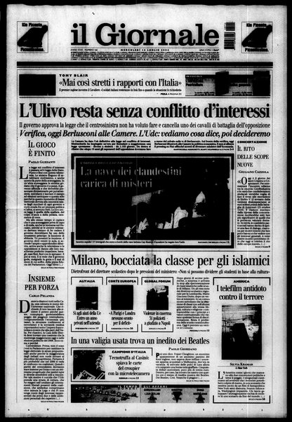 Il giornale : quotidiano del mattino